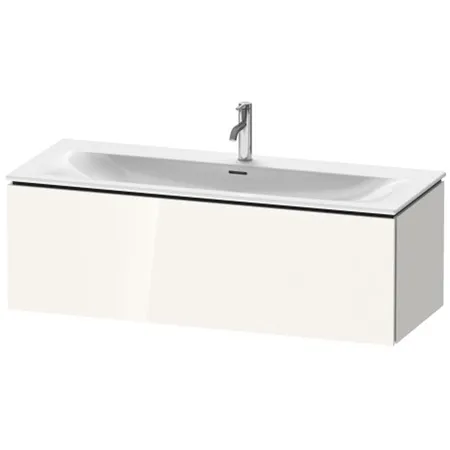 Duravit L-Cube База подвесная с раковиной, 1 выдвижное отделение, цвет: глянцевый белый