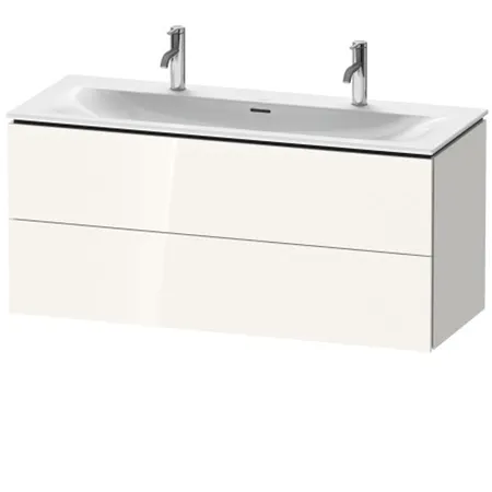 Duravit L-Cube База подвесная с раковиной, 2 ящика, цвет: глянцевый белый