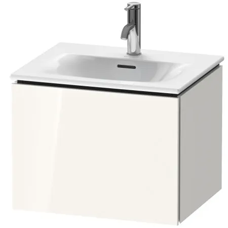 Duravit L-Cube База подвесная с раковиной, 1 выдвижное отделение, цвет: глянцевый белый