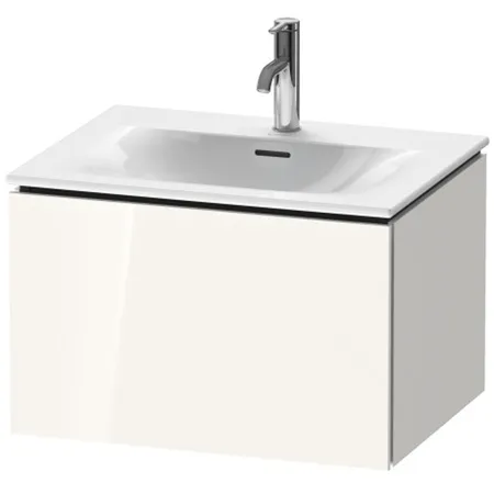Duravit L-Cube База подвесная с раковиной, 1 выдвижное отделение, цвет: глянцевый белый