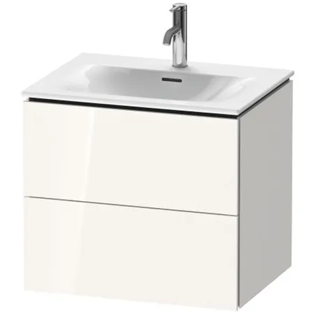 Duravit L-Cube База подвесная с раковиной, 2 ящика, цвет: глянцевый белый