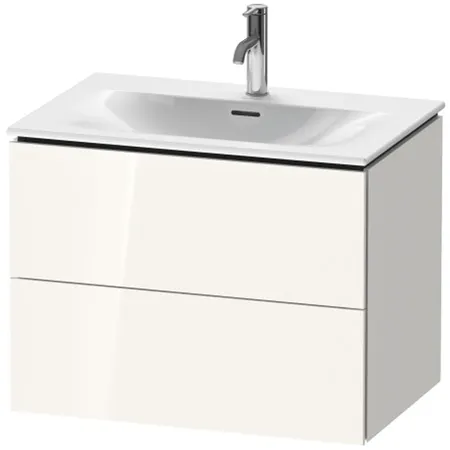 Duravit L-Cube База подвесная с раковиной, 2 ящика, цвет: глянцевый белый