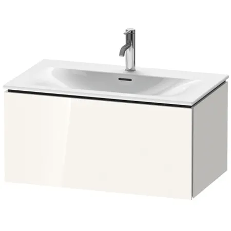 Duravit L-Cube База подвесная с раковиной, 1 выдвижное отделение, цвет: глянцевый белый
