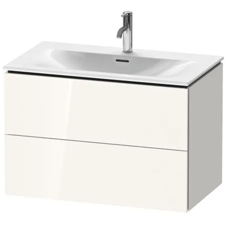 Duravit L-Cube База подвесная с раковиной, 2 ящика, цвет: глянцевый белый