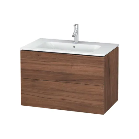 Duravit L-Cube Тумба с раковиной, подвесная, цвет: орех натуральный