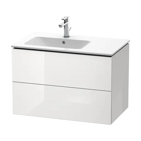 Duravit L-cube Тумба с раковиной, подвесная, с 1 отв, с 2 выдвижными ящика, цвет: белый глянец