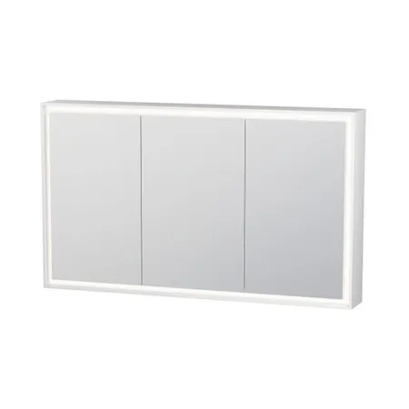 Duravit L-Cube Зеркальный шкаф 3 дверцы зеркальные,с 4-х сторонней подсветкой, с LED диммером справа внизу