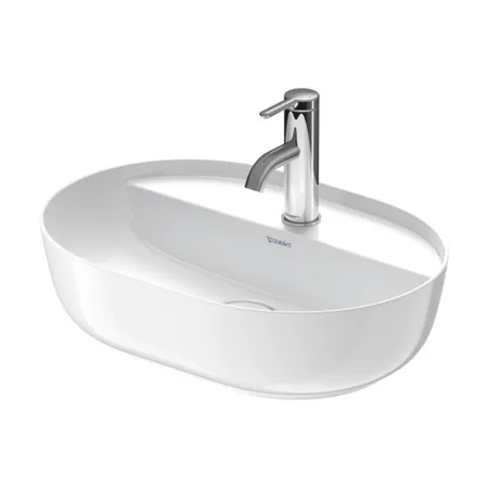 Duravit Luv Раковина накладная, с 1 отв, с донным клапаном, без перелива, цвет: белый глянцевый