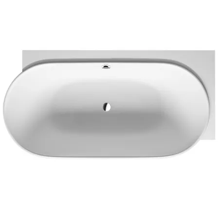 Duravit Luv Ванна из минерального литья, цвет белый, с панелью справа и ножками, цвет: белый