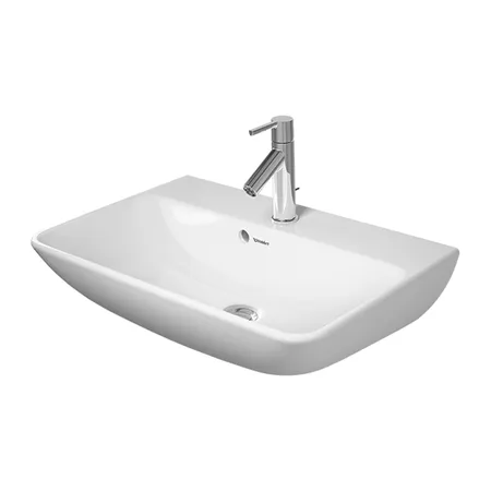 Duravit Me by Starck Раковина подвесная 0м, с переливом, с площадкой, с 1 отв, цвет: белый