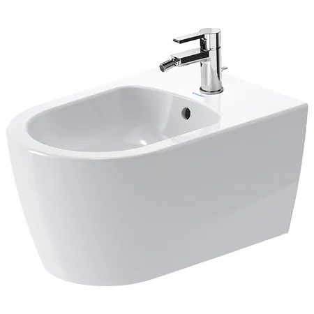 Duravit Me by Starck Биде подвесное, с 1 отв. под смеситель, с креплением, цвет: белый