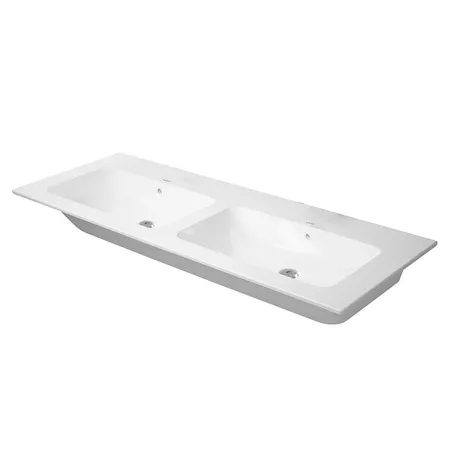 Duravit ME by Starck Двойная раковина, встраиваемая сверху, без отв, цвет: белый