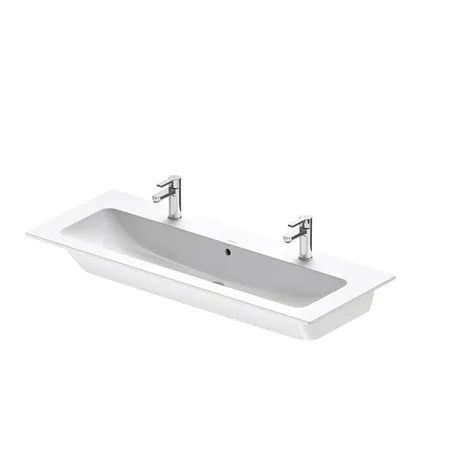 Duravit ME by Starck Раковина подвесная, с площадкой, с 2 отв, цвет: белый