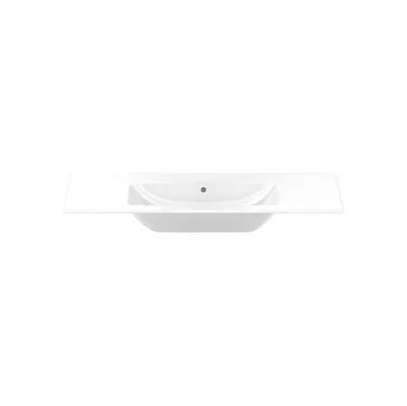 Duravit Me by Starck Раковина для мебели с перел, без отв. под смес, с покрытием Wondergliss, цвет: белый