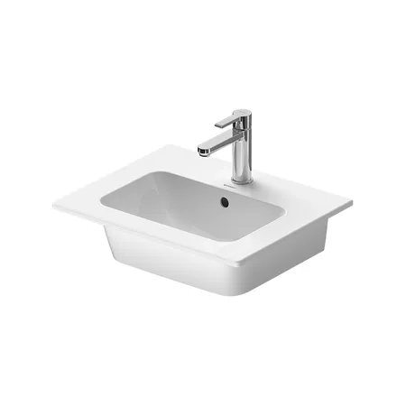 Duravit Me by Starck Раковина накладная, с переливом, с 1 отв, WonderGliss, цвет: белый