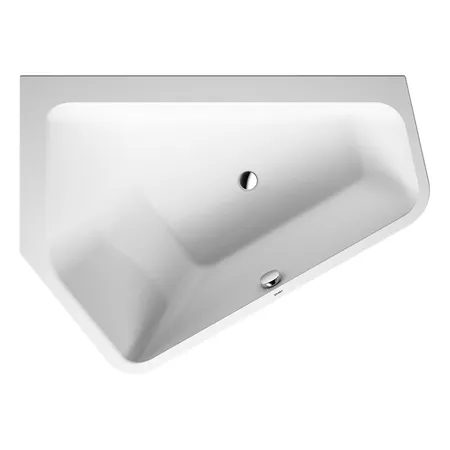 Duravit Paiova 5 Ванна угловая, Sx, с бесшовной панелью и рамой, акрил, цвет: белый