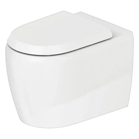 Duravit Qatego Унитаз, напольный, безободковый, Weiß Hochglanz, цвет: белый