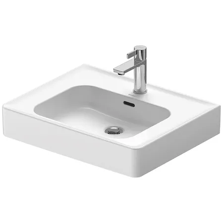 Duravit Soleil by Starck Раковина, подвесная/накладная, 1 отв, с переливом, WonderGliss, цвет: белый