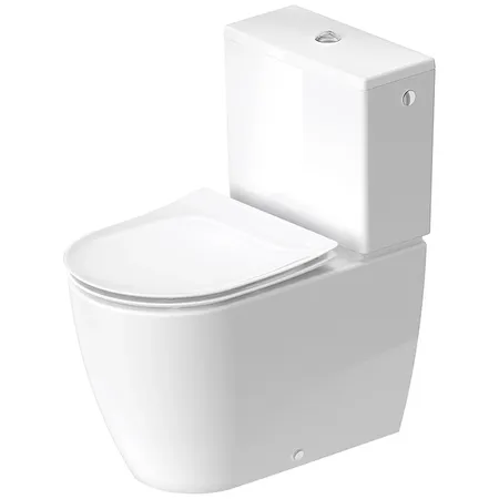 Duravit Soleil by Starck Унитаз-моноблок, безободковый, слив универсальный, Weiß Hochglanz, HyG, цвет: белый