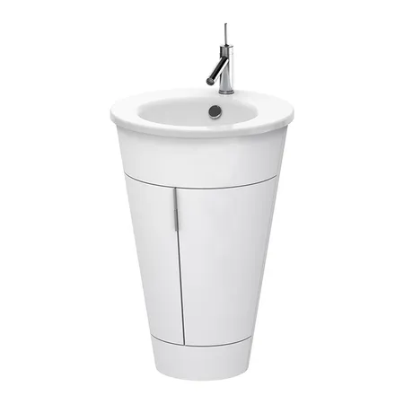 Duravit Starck 1 Тумба напольная, с раковиной, цвет: white satin matt