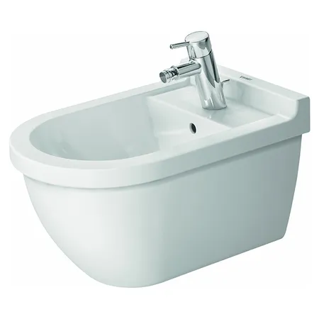 Duravit Starck 3 Биде подвесное, с 1 отв, крепления Durafix, цвет: белый