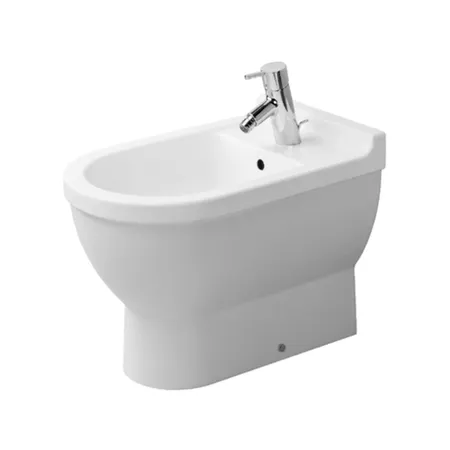 Duravit Starck 3 Биде приставное, с 1 отв, покрытие WonderGliss, цвет: белый
