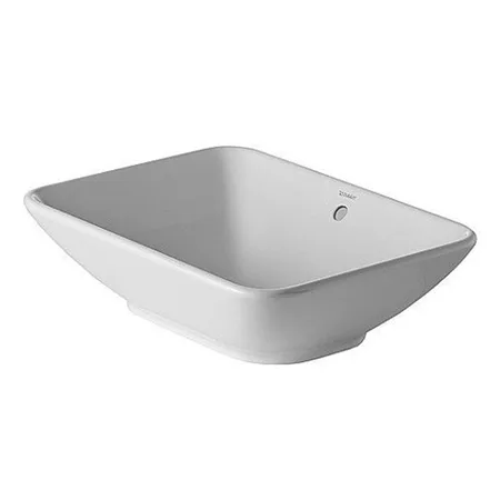 Duravit Starck 3 Раковина накладная, с переливом, с креплениями, цвет: белый