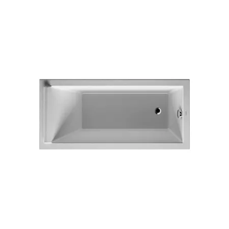 Duravit Starck Ванна акрил прямоугольная, встраиваемая или с панелями,с 1 наклоном для спины, Цвет: белый