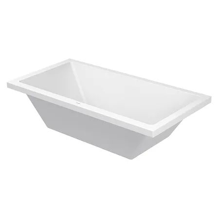Duravit Starck Ванна акрил прямоугольная, встраиваемая или с панелями,с 2 наклонами для спины, с переливом Цвет: белый