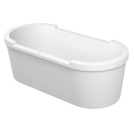 Duravit STARCK Ванна акриловая отдельностоящая, с 2 наклонами для спины, с панелью и ножками, цвет: белый