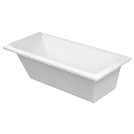 Duravit STARCK Ванна акриловая прямоугольный вариант, встраиваемая или с панелями, с 1 наклоном для спины, цвет: белый