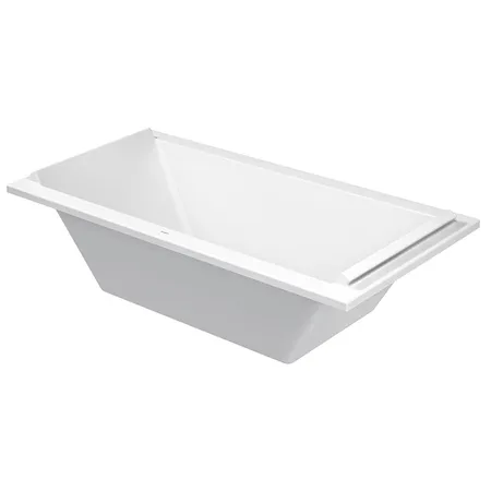 Duravit STARCK Ванна акриловая прямоугольный вариант, встраиваемая или с панелями, с 2 наклонами для спины, цвет белыйми, с 2 наклонами для спины, цвет: белый