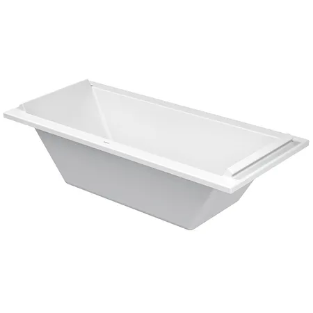 Duravit STARCK Ванна акриловая прямоугольный вариант, встраиваемая или с панелями, с 2 наклонами для спины, цвет: белый