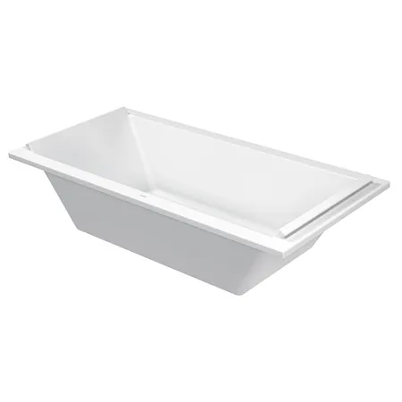 Duravit STARCK Ванна акриловая прямоугольный вариант встраиваемая, с 2 наклонами для спины, цвет: белый