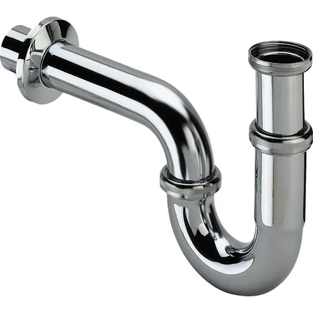 Duravit Трубчатый сифон для умывальника с удлиненной сливной трубой, цвет: хром