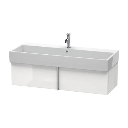 Duravit VA Тумба подвесная, с раковиной и 1 выдв. ящиком, цвет: белый глянцевый