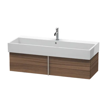 Duravit VA Тумба подвесная, с раковиной и 1 выдв. ящиком, цвет: орех натуральный