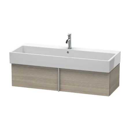 Duravit VA Тумба подвесная, с раковиной и 1 выдв. ящиком, цвет: сосна серебристая