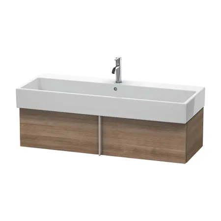 Duravit VA Тумба подвесная, с раковиной и 1 выдв. ящиком, цвет: тичинская вишня