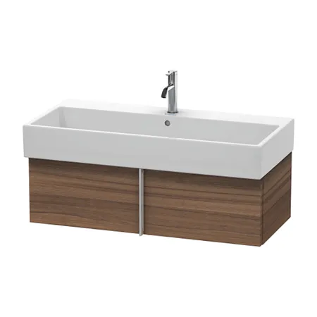 Duravit VA Тумба подвесная, с раковиной, 1 выдв.ящик, цвет: орех натуральный