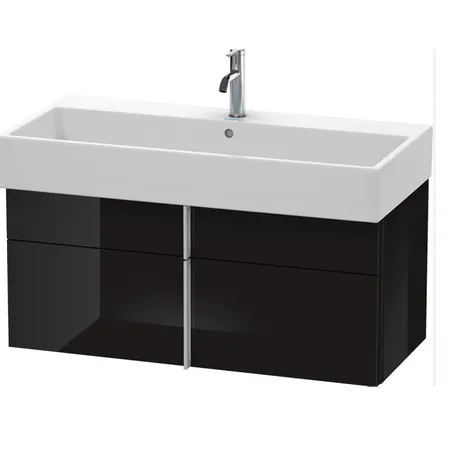 Duravit VA Тумба подвесная, с раковиной, 1 выдв.ящик, цвет: черный