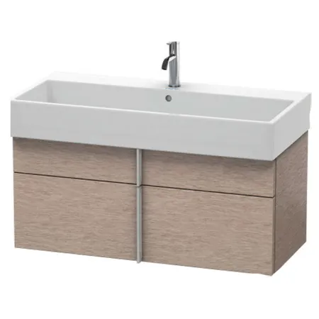 Duravit VA Тумба подвесная, с раковиной, 1 выдв.ящик, цвет: Oak Cashmere