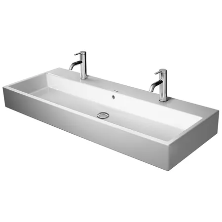 Duravit Vero Air Раковина, подвесная, c 2 отв, с переливом, цвет: белый