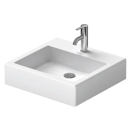 Duravit Vero Раковина накладная, с 1 отв, без перелива, шлифованная, цвет: белый