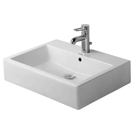 Duravit Vero Раковина подвесная, с 1 отв, с перел, цвет: белый