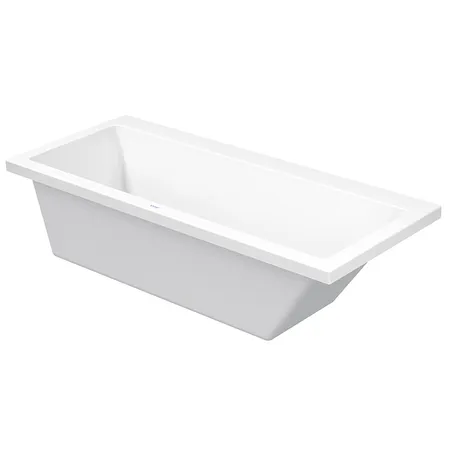 Duravit VERO Ванна, акриловая, прямоугольная встраиваемая или с панелями, наклон спины справа, цвет: белый