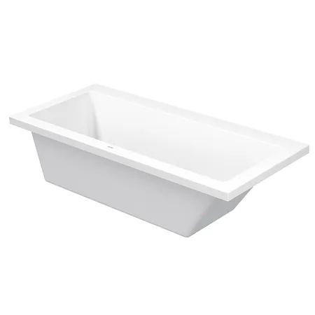 Duravit VERO Ванна, акриловая, прямоугольная встраиваемая или с панелями, наклон спины справа, цвет: белыйями, наклон спины справа, цвет: белый