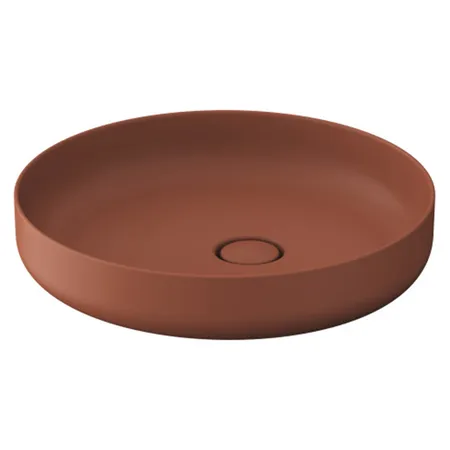 Duravit Vitrium Раковина накладная, без отв, круглая, из DuroCast UltraResist, без перелива, цвет: матовая корица