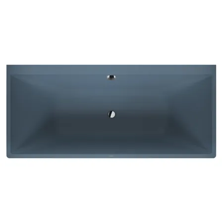 Duravit Vitrium Ванна пристенная, с ножками, с2 наклонами для спины, прямоугольная, цвет: синий матовый