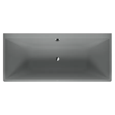 Duravit Vitrium Ванна пристенная, с ножками, с2 наклонами для спины, прямоугольная, цвет: светло-серый матовый